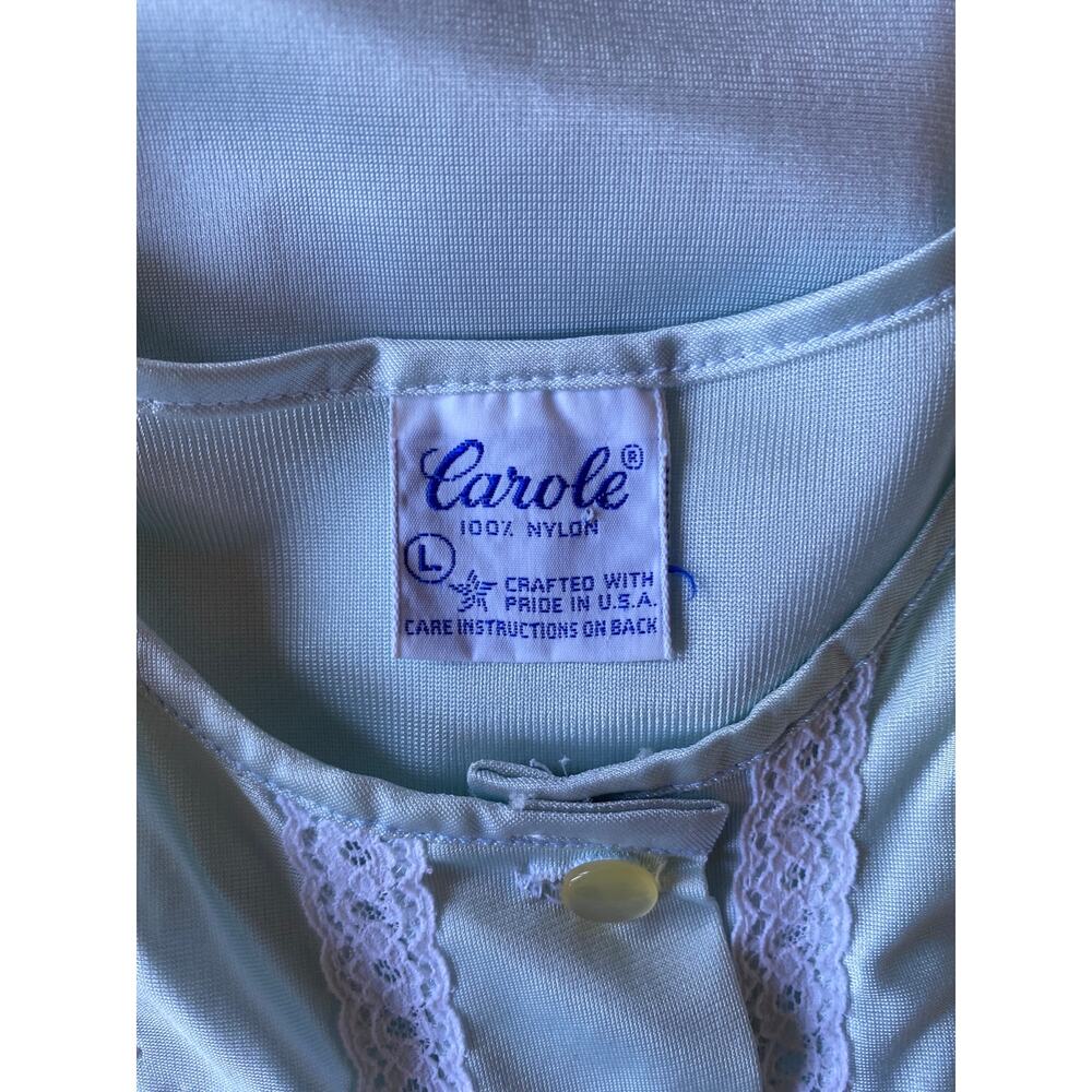Vintage Slip Dress Lace Embroidered Floral Babydoll Romantic Coquette Nightie L - Picture 4 of 11